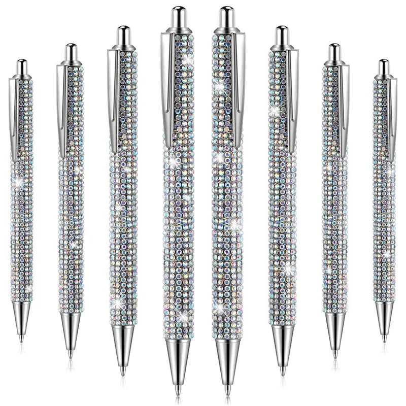 8Pcs Cute Pen Bling Diamond Pens Christmas Rhinestones Gift Metal Ballpoint Pens Fancy Sparkly Crystal Pens
8Pcs Cute Pen Bling Diamond Pens Christmas Rhinestones Gift Metal Ballpoint Pens Fancy Sparkly Crystal Pens