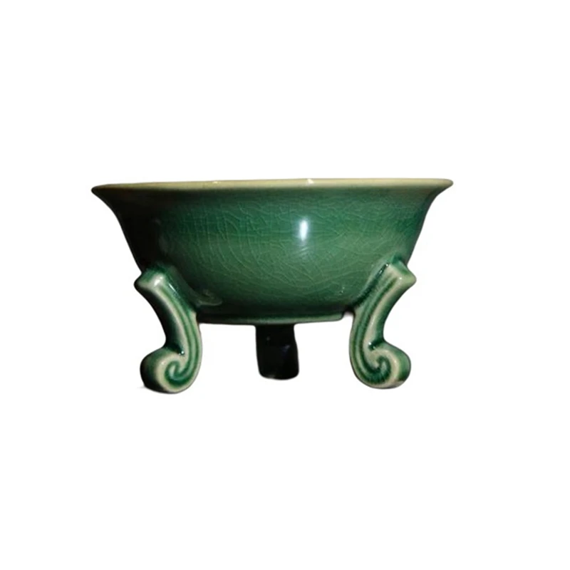 Ceramic Flower Bonsai Pot Chinese Style Simple Succulent Flower Pot With Hole Antique Flower Pot For Home Decoration 
Ceramic Flower Bonsai Pot Chinese Style Simple Succulent Flower Pot With Hole Antique Flower Pot For Home Decoration