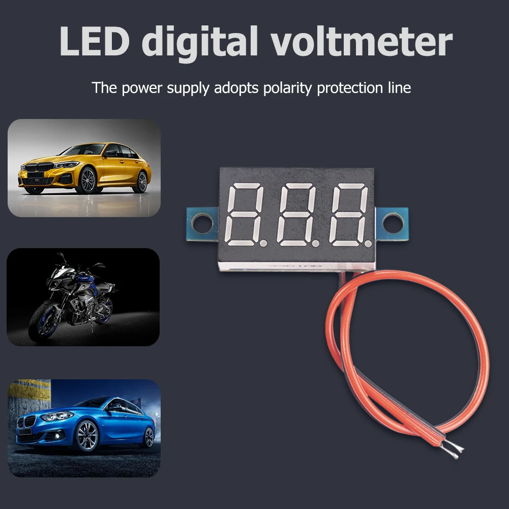 0.36 Inch DC LED Digital Voltmeter 0-40V Voltage Meter Auto Car Mobile Power Voltage Tester Detector Electronic Parts Accessory
0.36 Inch DC LED Digital Voltmeter 0-40V Voltage Meter Auto Car Mobile Power Voltage Tester Detector Electronic Parts Accessory