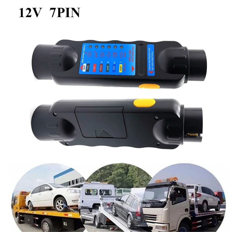 

Plug Socket Diagnostic Tools 12V Caravan Towing Tow Bar Light Wiring Tester Trailer Tester 7 Pin Car Towing Light Tester