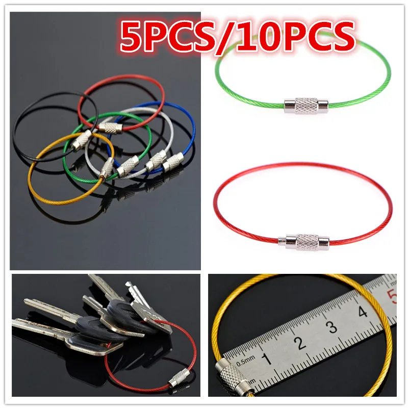5pcs/10pcs Stainless Steel Key Chain Rings Wire Keychain Cable Rope Key Holder Keyring Tag Rope Tool Parts
5pcs/10pcs Stainless Steel Key Chain Rings Wire Keychain Cable Rope Key Holder Keyring Tag Rope Tool Parts