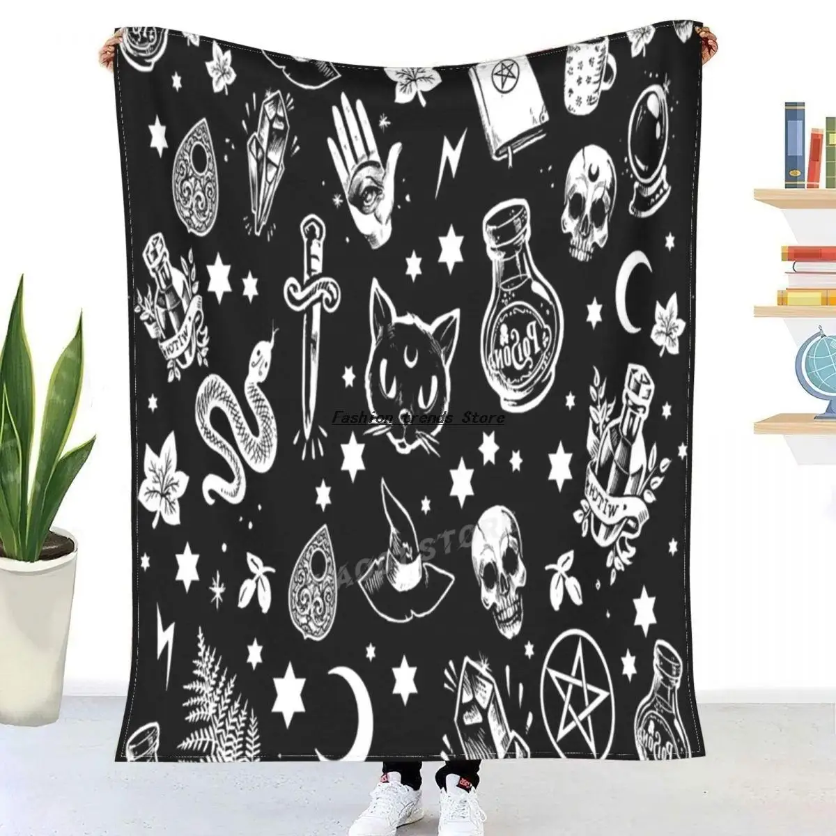 Cat and Stars Anime Blanket Throw Blanket Flannel Black and White Sherpa Blanket Adult Children Blanket
Cat and Stars Anime Blanket Throw Blanket Flannel Black and White Sherpa Blanket Adult Children Blanket