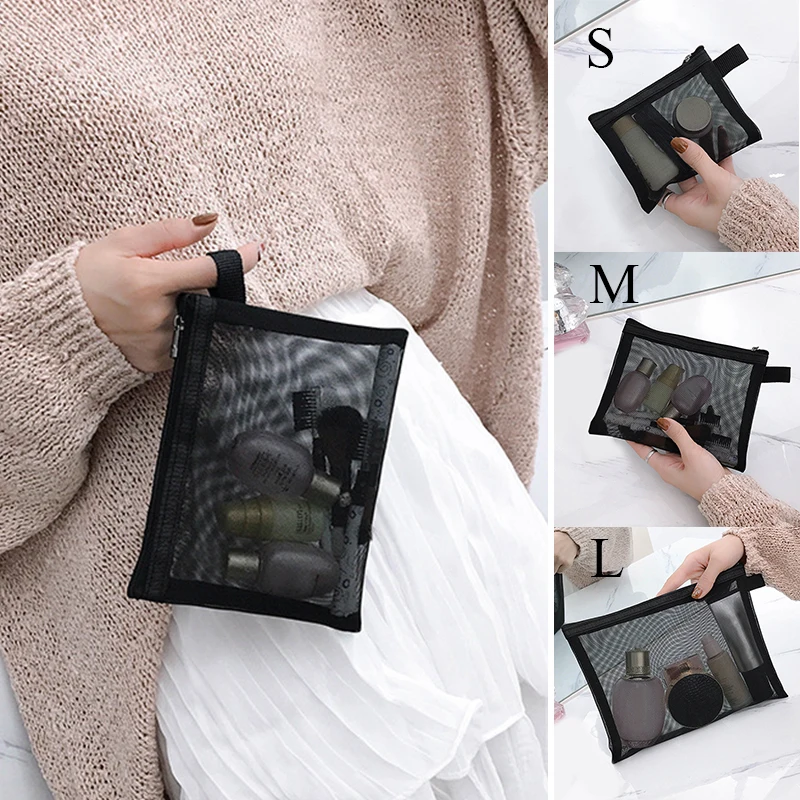 Mini Portable Mesh Transparent Cosmetic Bag Travel Makeup Case Women Zipper Make Up Organizer Wash Toiletry Storage Bag Pouch
Mini Portable Mesh Transparent Cosmetic Bag Travel Makeup Case Women Zipper Make Up Organizer Wash Toiletry Storage Bag Pouch
