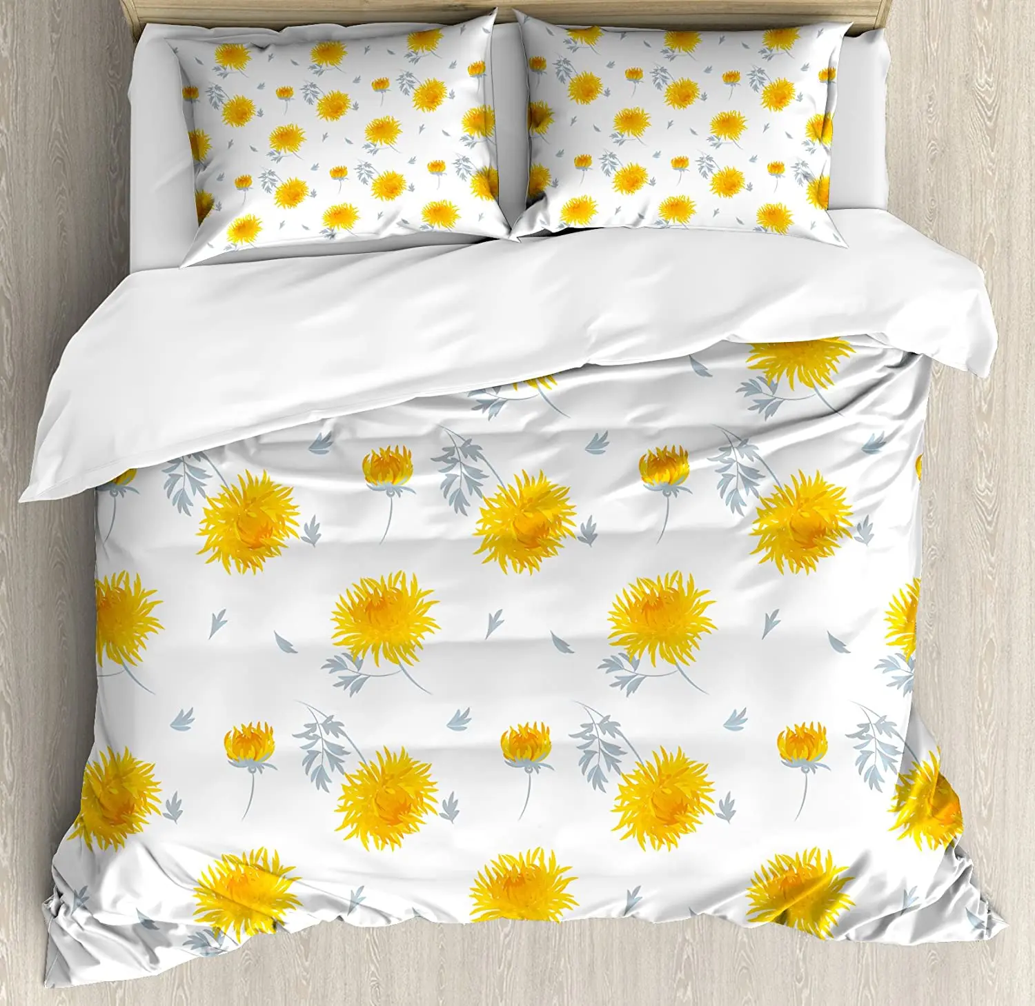 Yellow Flower 3pcs Bedding Set Seasonal Autumn Florets Chrysanth Duvet Cover Set Bed Set Quilt Cover Pillow Case Comforter Cover
Yellow Flower 3pcs Bedding Set Seasonal Autumn Florets Chrysanth Duvet Cover Set Bed Set Quilt Cover Pillow Case Comforter Cover