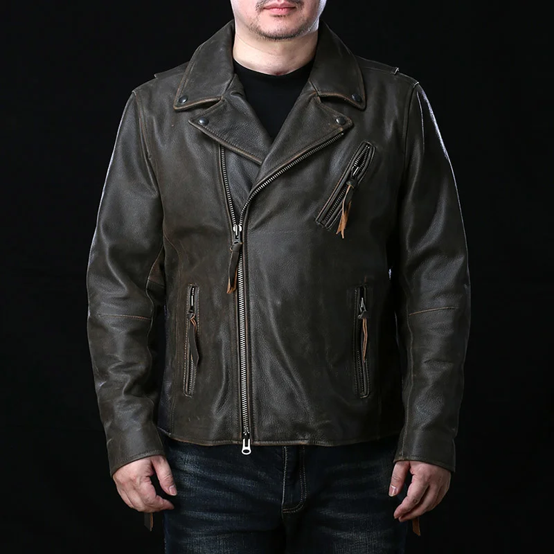 2060 Red Tornado Super Offer ! Read Description! Asian Size Genuine Cow Skin Leather Coat Mens Cowhide Casual Jacket
2060 Red Tornado Super Offer ! Read Description! Asian Size Genuine Cow Skin Leather Coat Mens Cowhide Casual Jacket