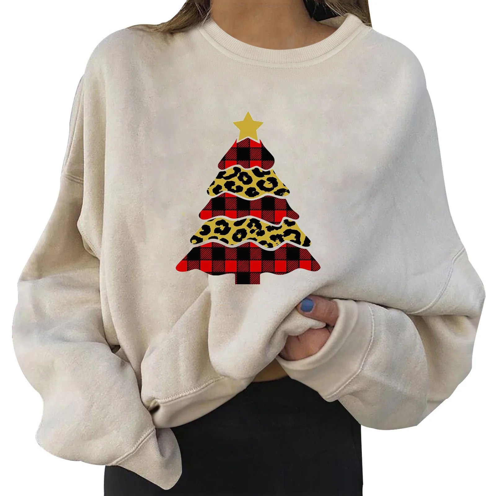 Ladies Dressy Sweaters Womens Sweater Casual Short Round Neck Long Sleeve Printed Shirt Pullover Top Graphic Sweatshirts Women
Ladies Dressy Sweaters Womens Sweater Casual Short Round Neck Long Sleeve Printed Shirt Pullover Top Graphic Sweatshirts Women
