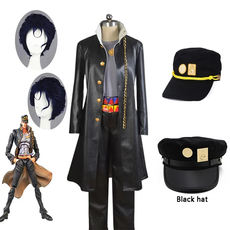 Anime JOJO JoJo's Bizarre Adventure Kujo Jotaro women Cosplay Costume Halloween men Cosplay Costume and wig Send hat
Anime JOJO JoJo's Bizarre Adventure Kujo Jotaro women Cosplay Costume Halloween men Cosplay Costume and wig Send hat