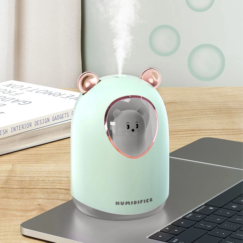 300ML Mini Ultrasonic Humidifier Essential Oil Diffuser LED Light USB Mist Maker Car Bear Ambient Air Freshener For Home Car
300ML Mini Ultrasonic Humidifier Essential Oil Diffuser LED Light USB Mist Maker Car Bear Ambient Air Freshener For Home Car