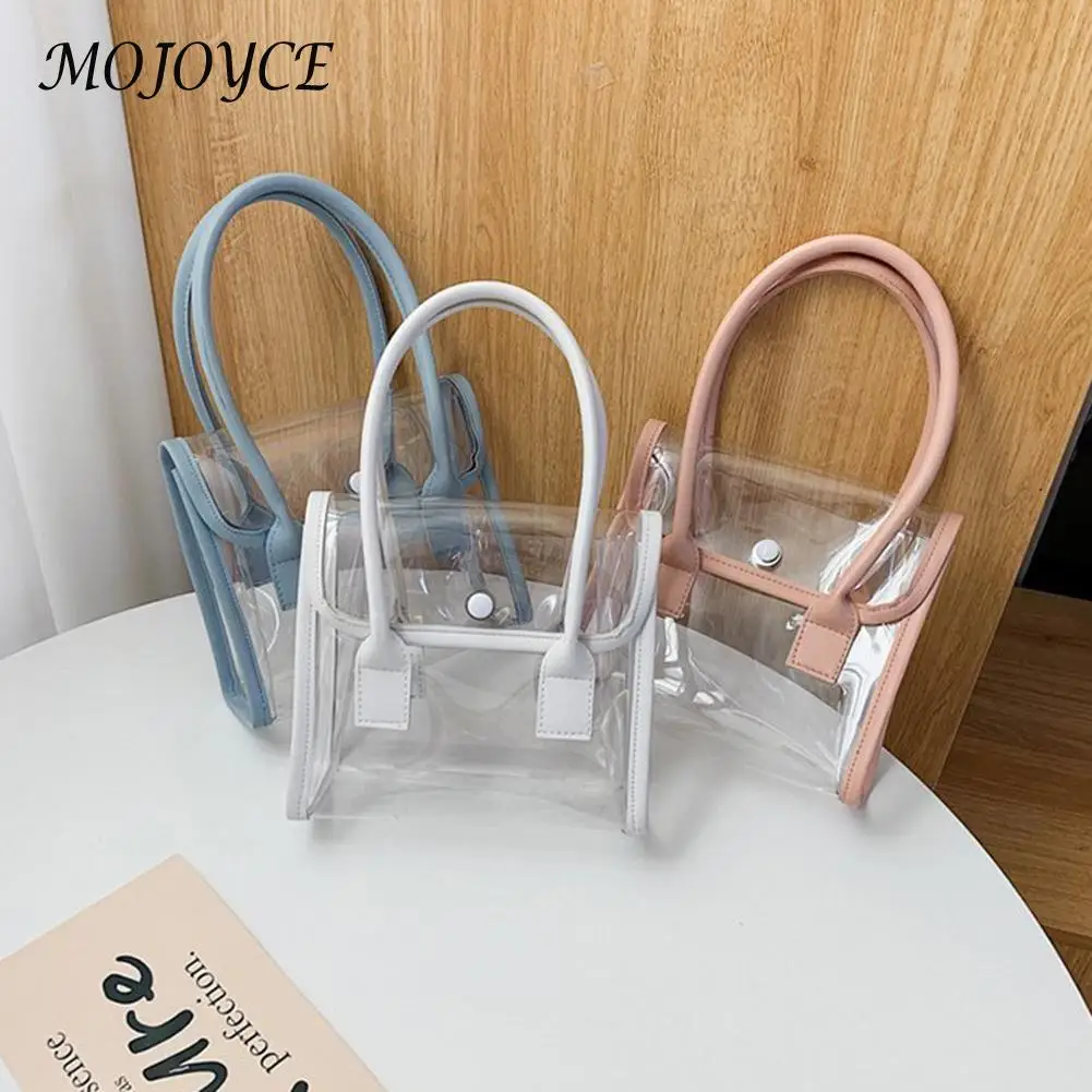 Women PVC Top-Handle Bag Female Transparent Handbags Lady Stylish Underarm Bags StreetwearShoulder Top-handle Bags
Women PVC Top-Handle Bag Female Transparent Handbags Lady Stylish Underarm Bags StreetwearShoulder Top-handle Bags