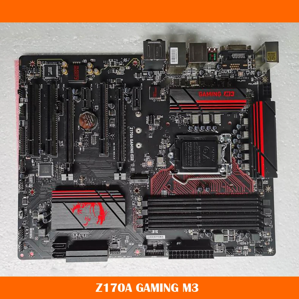 Z170A GAMING M3 For Msi LGA1151 DDR4 64G Support I7 M.2 SATA3*6 USB3.1 ATX Desktop Motherboard High Quality Fast Ship Work Fine
Z170A GAMING M3 For Msi LGA1151 DDR4 64G Support I7 M.2 SATA3*6 USB3.1 ATX Desktop Motherboard High Quality Fast Ship Work Fine
