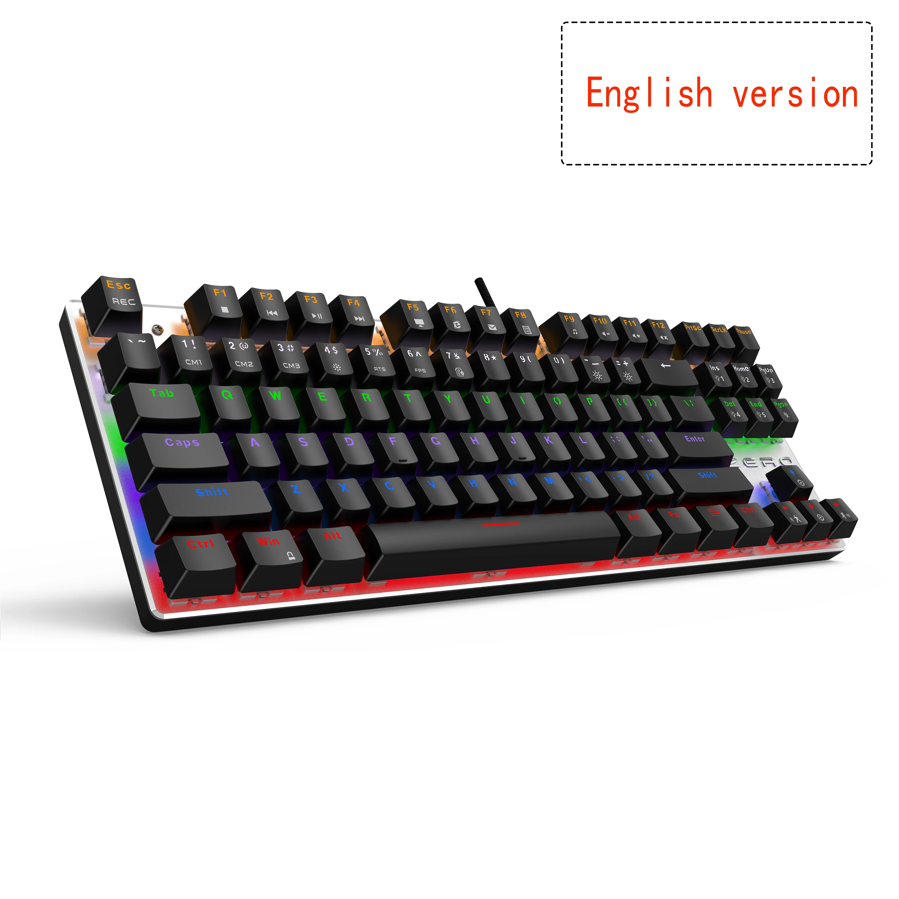 Edition Mechanical Keyboard 87 keys Blue Switch Gaming Keyboards for Tablet Desktop Russian sticker
Edition Mechanical Keyboard 87 keys Blue Switch Gaming Keyboards for Tablet Desktop Russian sticker