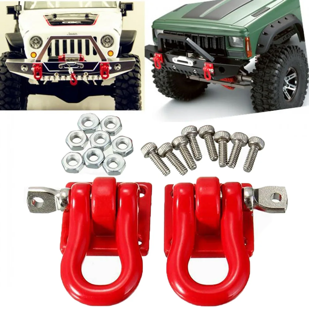 

A Pair Trailer Buckles Hooks Accessory 1/10 Scale for RC Truck for Model Cars Simulation Crawler Climber Car Accessories