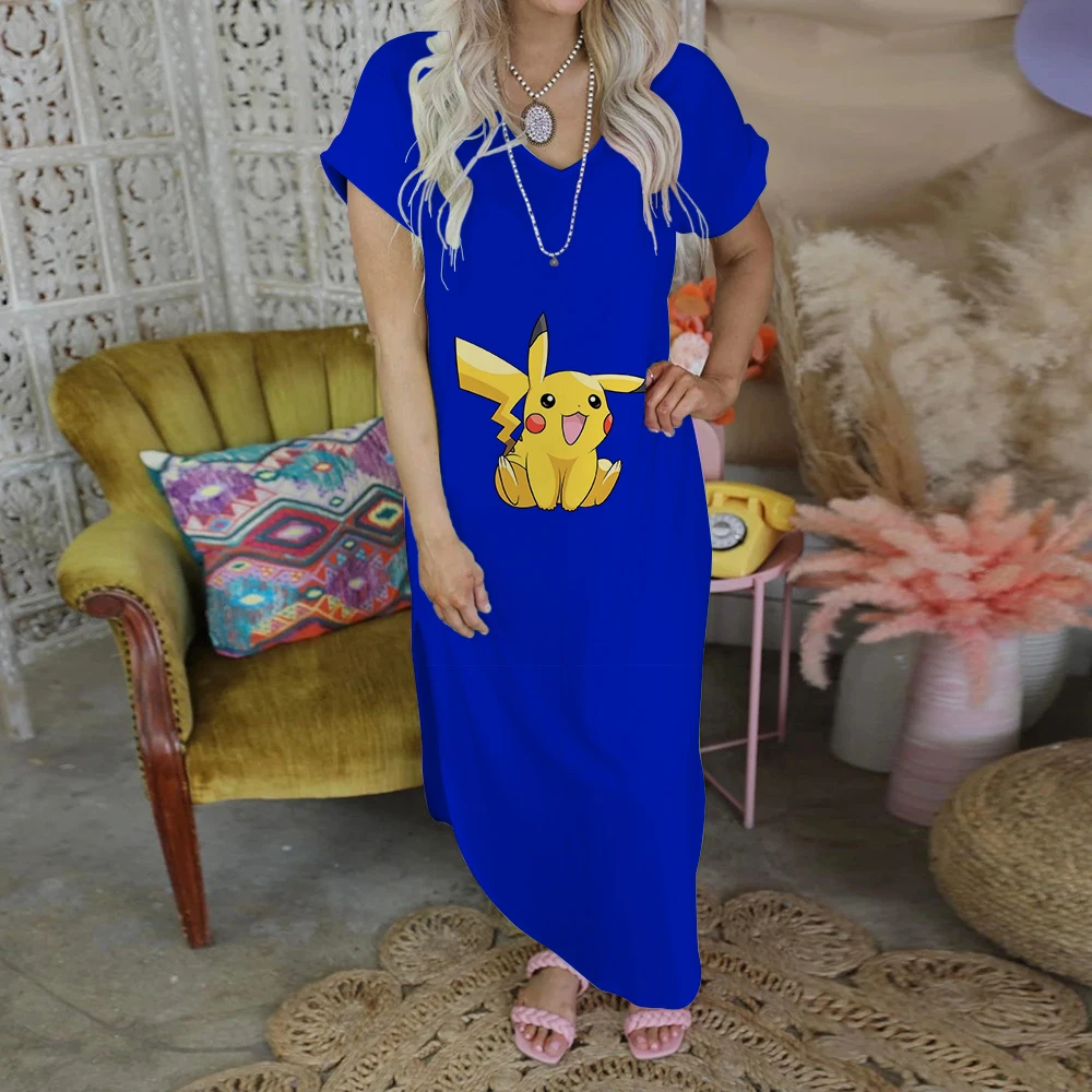 Evening Dresses Print Split Skirt Robe Maxi Dress Pokemon Zevity Fashion Pikachu Summer Women 2023 Party Elegant Casual Women's
Evening Dresses Print Split Skirt Robe Maxi Dress Pokemon Zevity Fashion Pikachu Summer Women 2023 Party Elegant Casual Women's