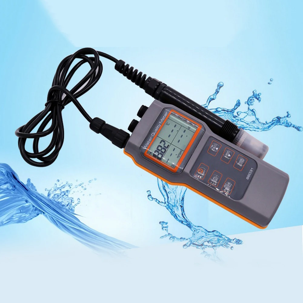 

AZ86031 Portable PH acidity meter Water Quality Tester Dissolved oxygen conductivity salinity test Dissolved oxygen meter IP67