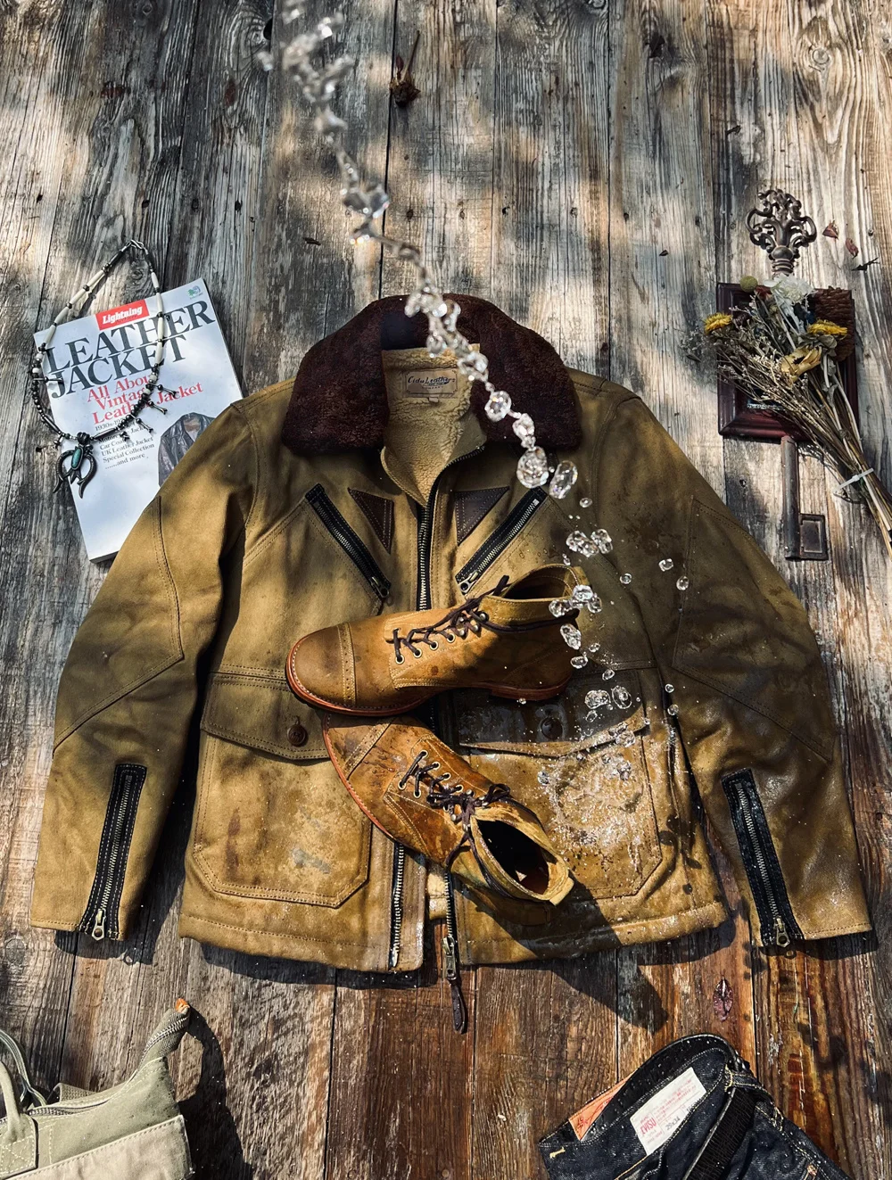 Skin Genuine Sheep luxury brand real high quality American retro military windbreaker wax Canvas flight suit.Thick winter warm 5
Skin Genuine Sheep luxury brand real high quality American retro military windbreaker wax Canvas flight suit.Thick winter warm 5