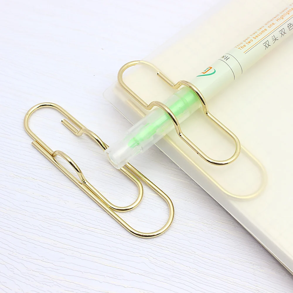 10Pcs Paper Clips Metal Pen Holder Clip Escolar Bookmarks Photo Memo Ticket Clip Stationery Office School Supplies Gifts Set
10Pcs Paper Clips Metal Pen Holder Clip Escolar Bookmarks Photo Memo Ticket Clip Stationery Office School Supplies Gifts Set