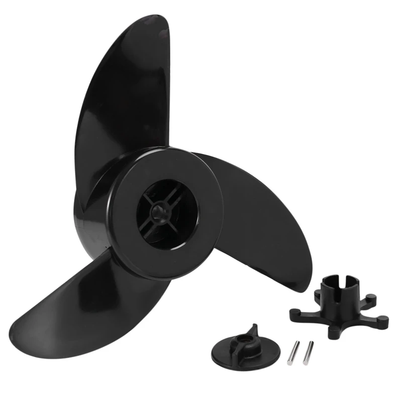 

Boat 3-Blade Propellers Electric Outboard Trolling Motor Prop And Mount Nut Marine Dinghy Outboard Propeller Replacement