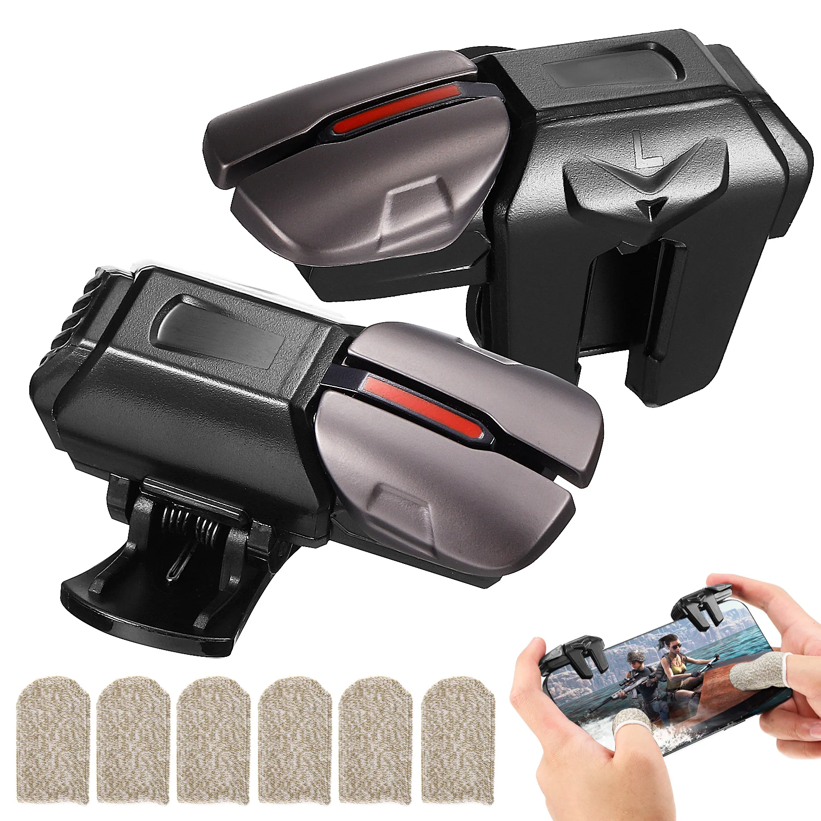 Telephone Accessories Grip Mobile Game Controllers Human Body Gaming PC Triggers Sensitive
Telephone Accessories Grip Mobile Game Controllers Human Body Gaming PC Triggers Sensitive