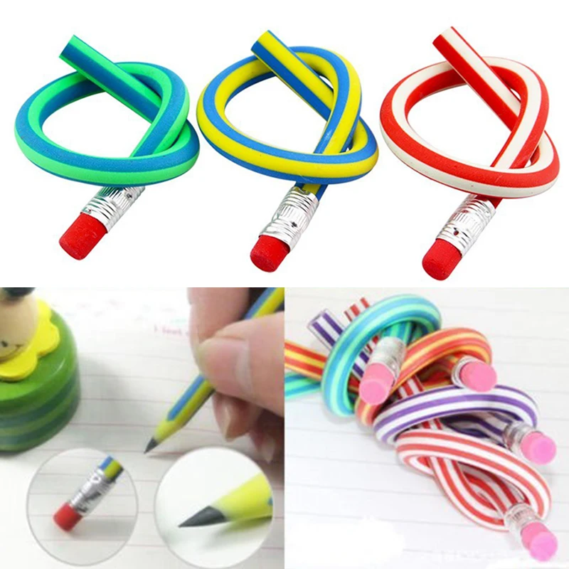 Novelty Writing Drawing Pens Colorful Bendy Bendable Pencils Creative With Eraser Student School Office Supplies Cute New
Novelty Writing Drawing Pens Colorful Bendy Bendable Pencils Creative With Eraser Student School Office Supplies Cute New
