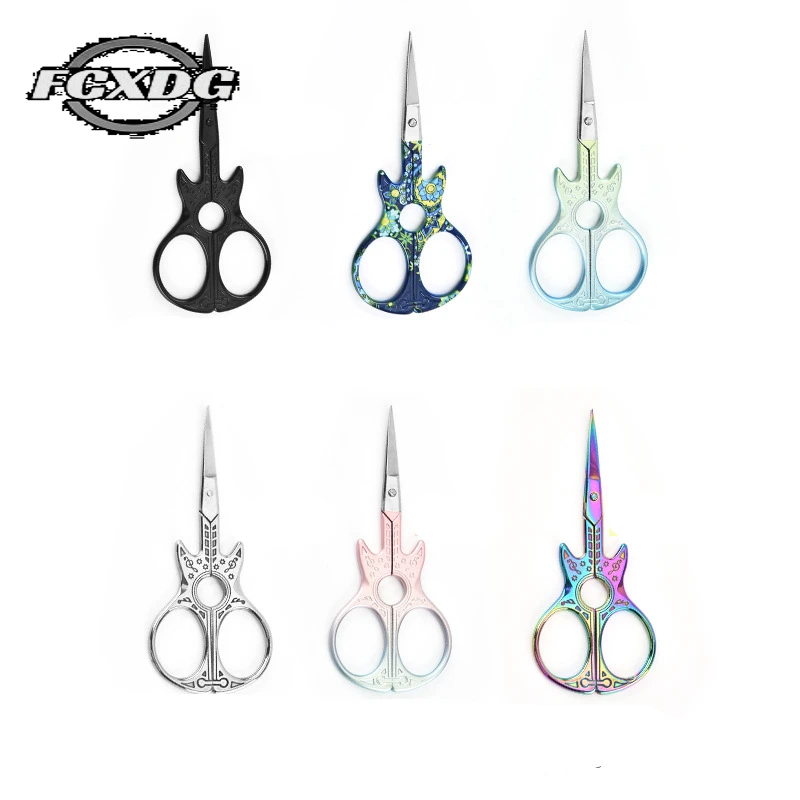 Super Beautiful Guitar Design Vintage Scissors for Fabric Sewing Tools Stainless Steel Craft Scissors for Sewing and Needlework
Super Beautiful Guitar Design Vintage Scissors for Fabric Sewing Tools Stainless Steel Craft Scissors for Sewing and Needlework