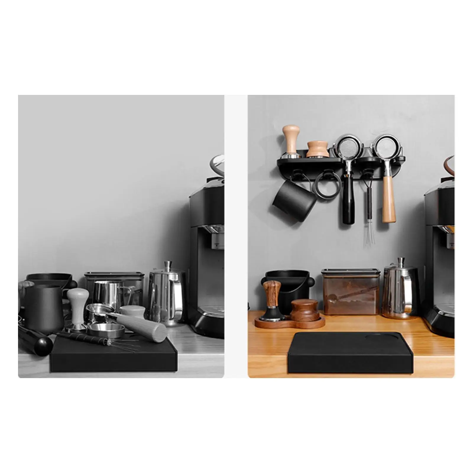 Multipurpose Espresso Tools Wall Rack Coffee Distributor Stand Coffee Portafilter Holder for Kitchen Home Office
Multipurpose Espresso Tools Wall Rack Coffee Distributor Stand Coffee Portafilter Holder for Kitchen Home Office