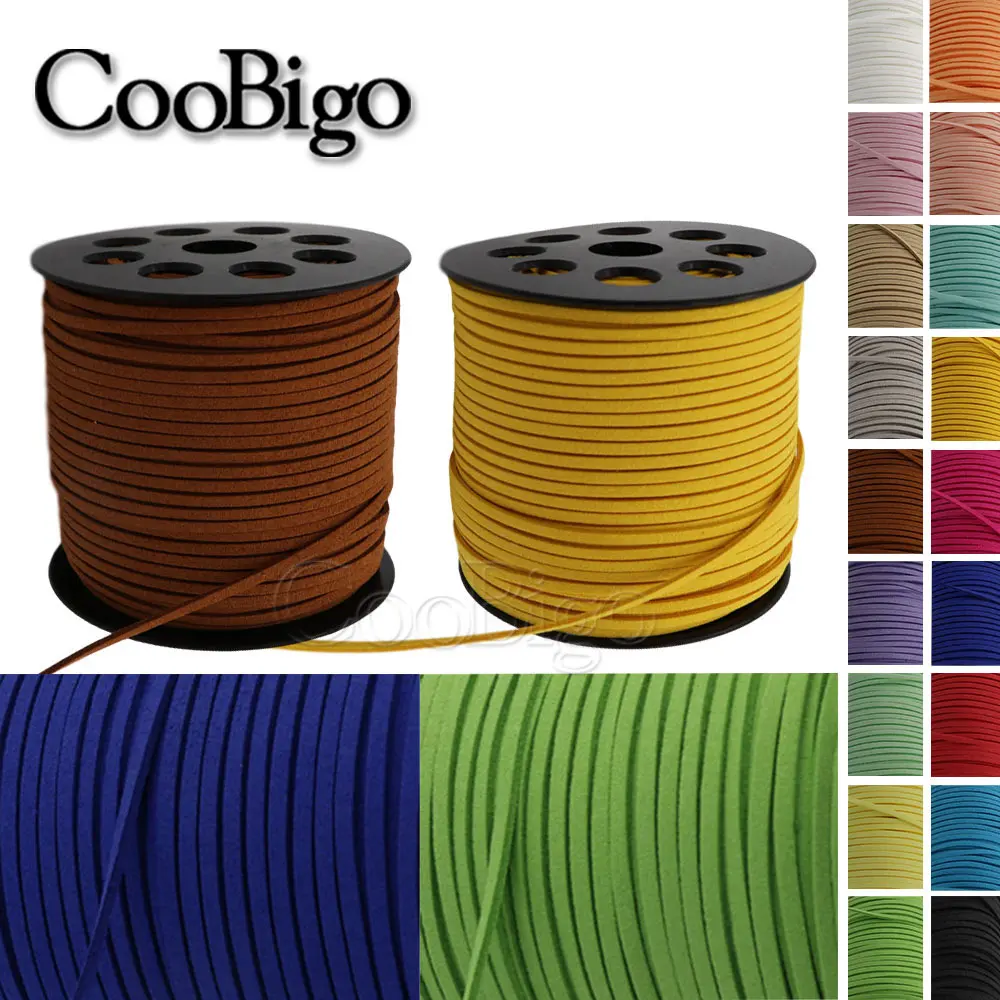 5yards Korean Velvet String Bracelet Leather Double Dided Suede Braided Cord Handmade DIY Carft Jewelry Making 2.7mm Width
5yards Korean Velvet String Bracelet Leather Double Dided Suede Braided Cord Handmade DIY Carft Jewelry Making 2.7mm Width