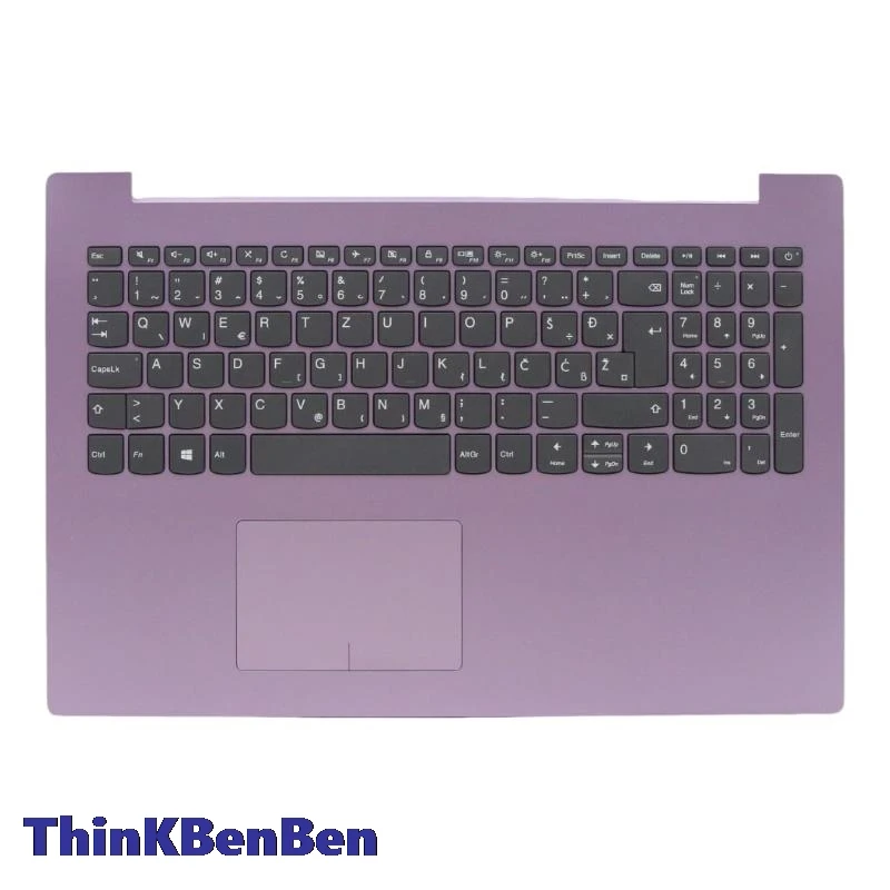 SI Словенская клавиатура сиреневый верхний чехол упор для рук Lenovo ideapad 320 15 AST IAP ABR