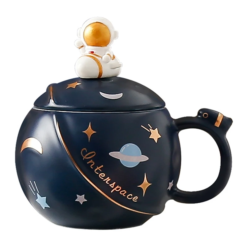 450Ml Creative Cartoon Astronaut Mug Couple Planet Big Ceramic Mug Office Milk Coffee Cup with Lid Aesthetic Mug Set
450Ml Creative Cartoon Astronaut Mug Couple Planet Big Ceramic Mug Office Milk Coffee Cup with Lid Aesthetic Mug Set