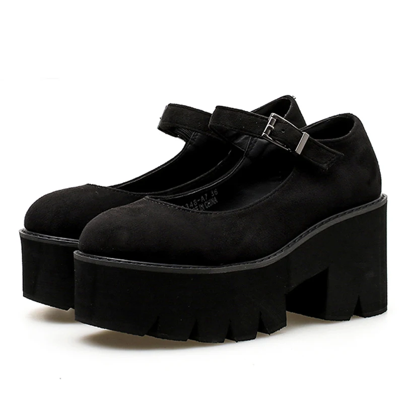 Chunky heel platforms High Heels Buckle Casual Shoes Woman Black Round Toe Platform shoes New arrive 2022 Spring shoes
Chunky heel platforms High Heels Buckle Casual Shoes Woman Black Round Toe Platform shoes New arrive 2022 Spring shoes