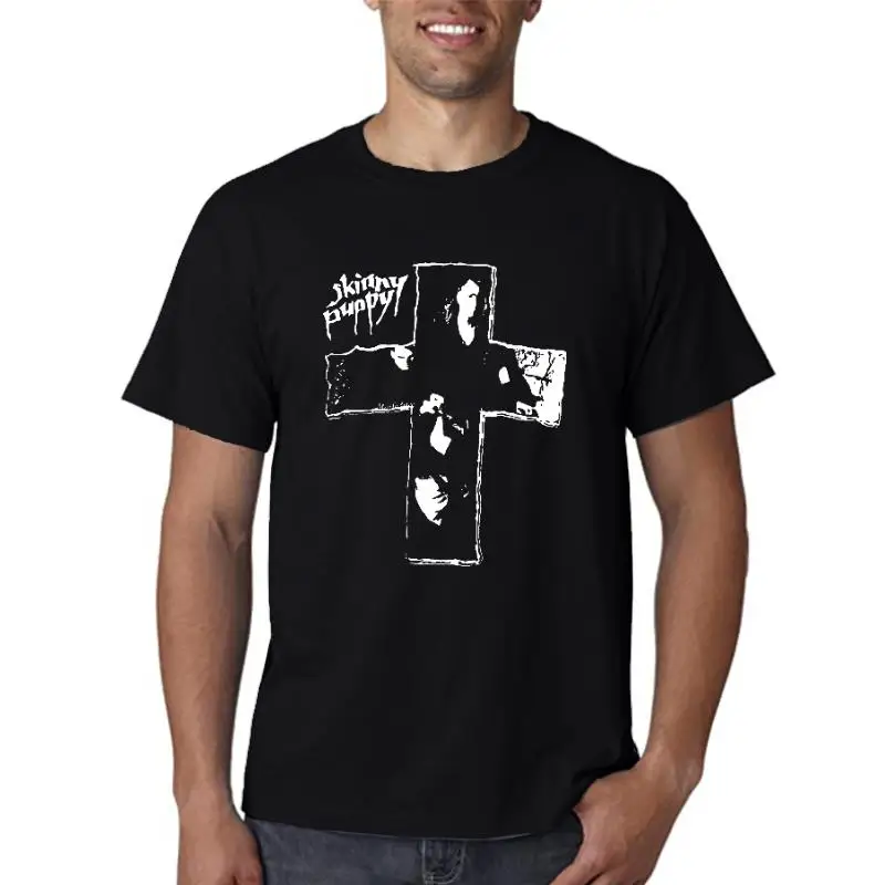 

Наименование: новая популярная редкая тонкая винтажная Мужская черная футболка с щенком