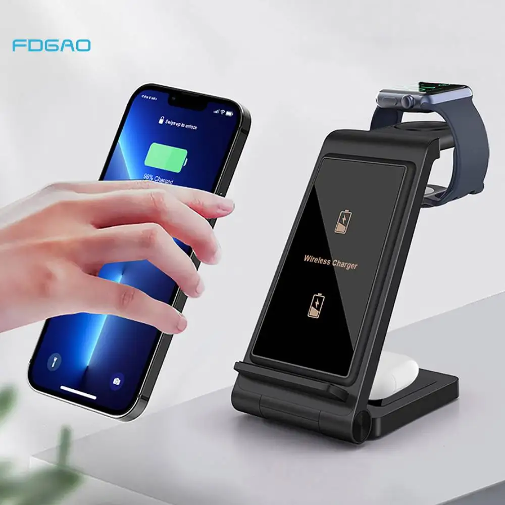 20W 3 IN 1 Wireless Charger Stand For Apple Watch 8 SE Airpods Pro Fast Charging Dock Station For iPhone 14 13 12 11 Pro Max X 8
20W 3 IN 1 Wireless Charger Stand For Apple Watch 8 SE Airpods Pro Fast Charging Dock Station For iPhone 14 13 12 11 Pro Max X 8