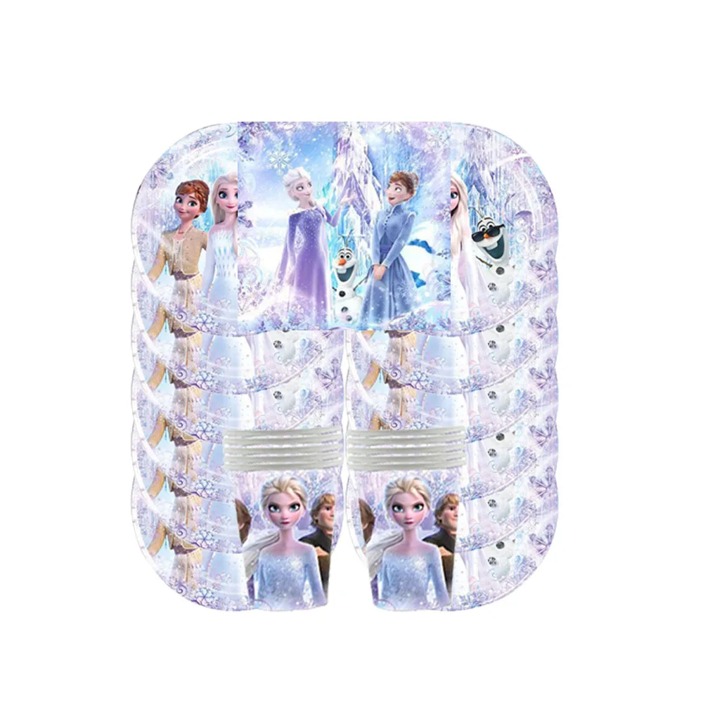 New Frozen 2 Theme Elsa Anna Birthday Party Decorations Disposable Tableware Snow Queen Paper Cup Plate Party Supplies Balloons
New Frozen 2 Theme Elsa Anna Birthday Party Decorations Disposable Tableware Snow Queen Paper Cup Plate Party Supplies Balloons