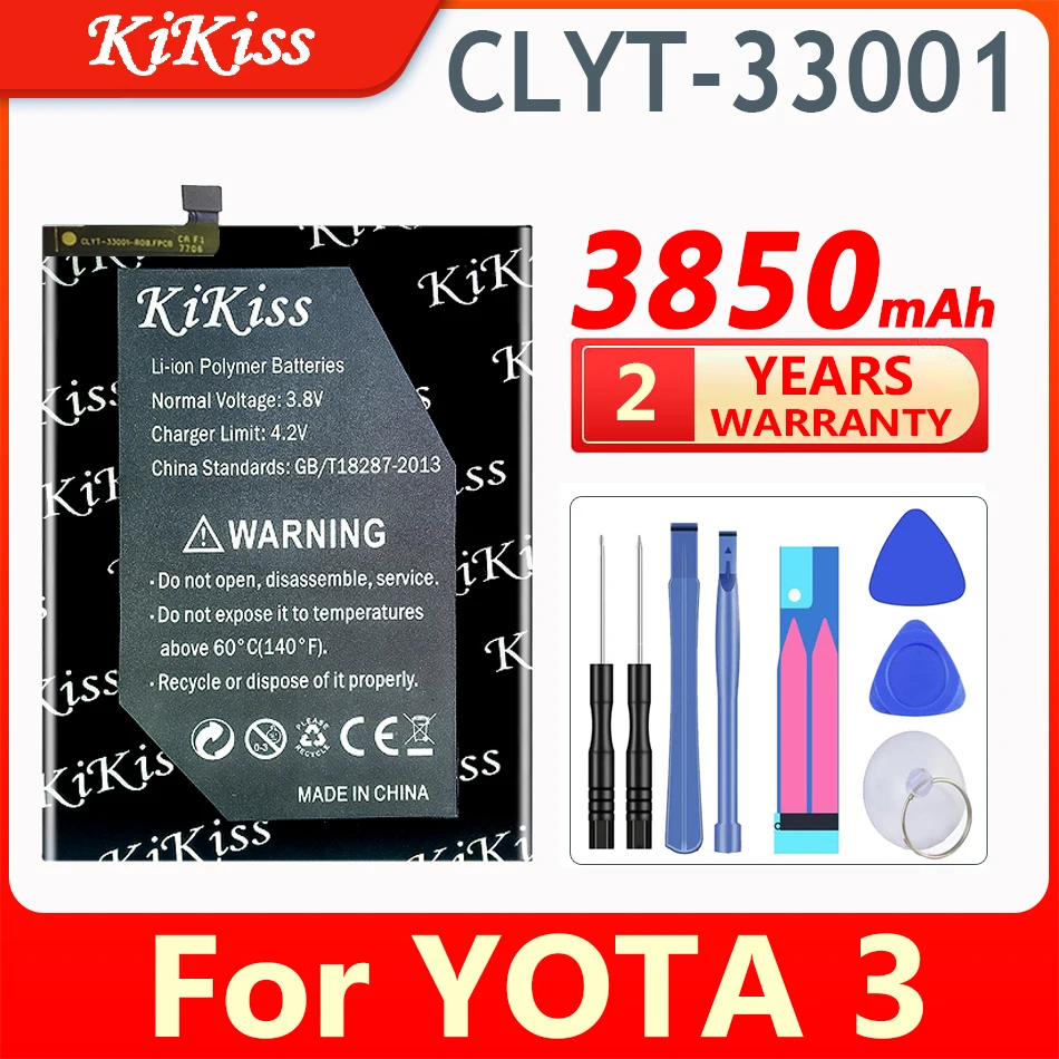 KiKiss High Capacity 3850mAh Rechargeable Battery CLYT-33001 For YOTA 3 Cell Phone
KiKiss High Capacity 3850mAh Rechargeable Battery CLYT-33001 For YOTA 3 Cell Phone