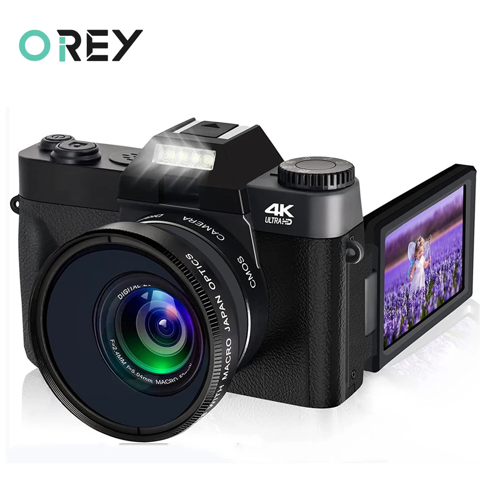 48MP цифровая камера 4K UHD Vlogging Camcorder 3,0 "180 ° Flip Screen Selfile цифровая веб-камера для YouTube широкоугольный макрообъектив
48MP цифровая камера 4K UHD Vlogging Camcorder 3,0 "180 ° Flip Screen Selfile цифровая веб-камера для YouTube широкоугольный макрообъектив