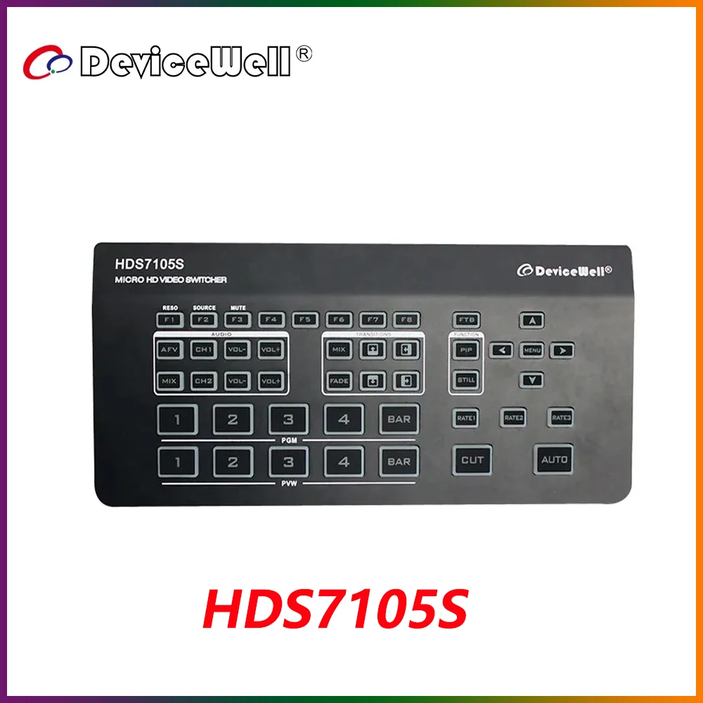 Видеопереключатель DeviceWell HDS7105S с сенсорным экраном 4 * HDMI-совместимый коммутатор для потока видео несколько экранов
Видеопереключатель DeviceWell HDS7105S с сенсорным экраном 4 * HDMI-совместимый коммутатор для потока видео несколько экранов