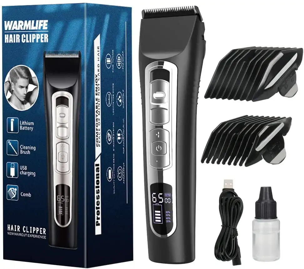 Hair Clippers for Men Professional, Electric Mens Cutting Kit, Premium Hair Trimmer with LED Display, 3 Speed, 4 Comb Accessorie
Hair Clippers for Men Professional, Electric Mens Cutting Kit, Premium Hair Trimmer with LED Display, 3 Speed, 4 Comb Accessorie