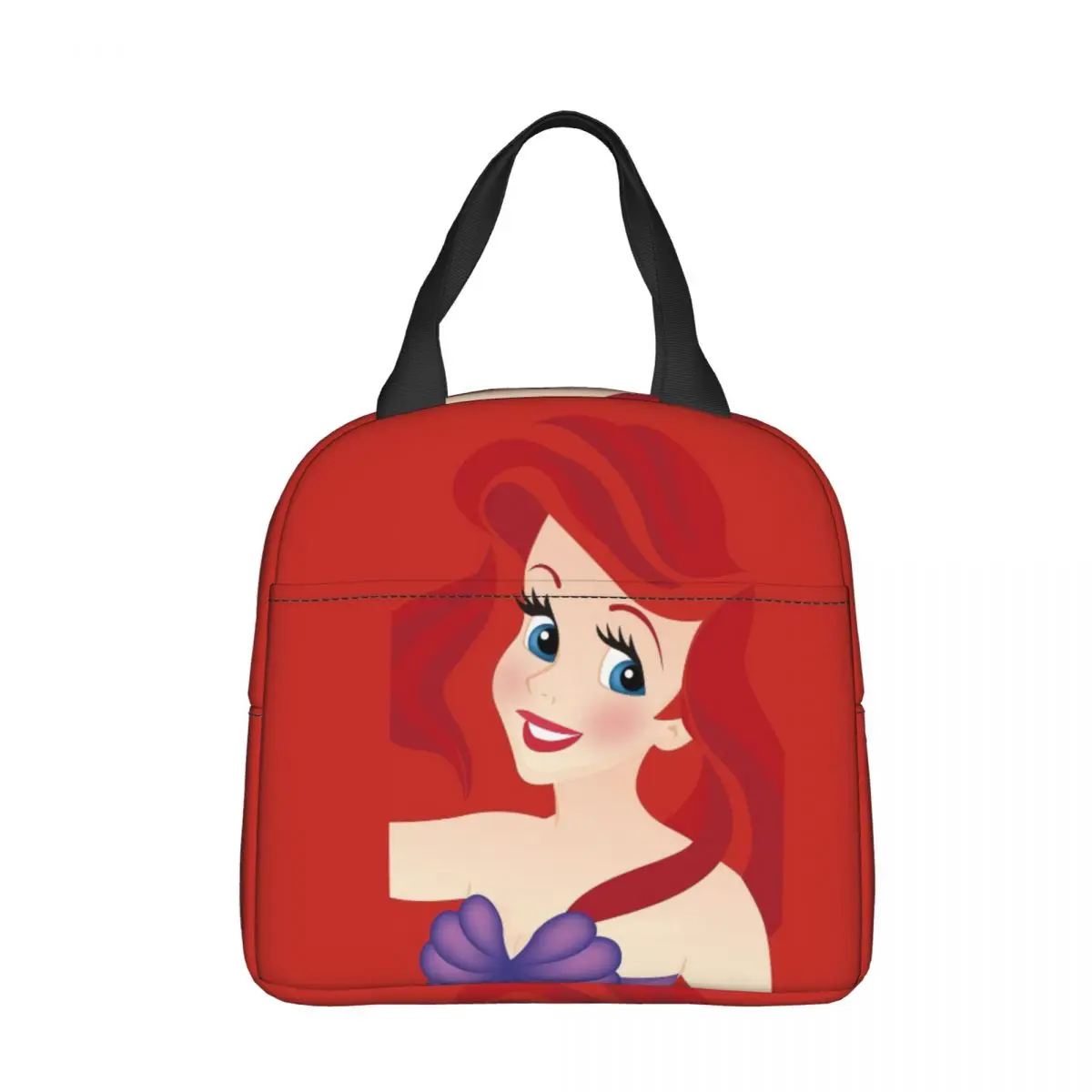 

Disney The Little Mermaid Ariel Princess Insulated Lunch Bag Cooler Bag Reusable Leakproof Tote Lunch Box Bento Pouch