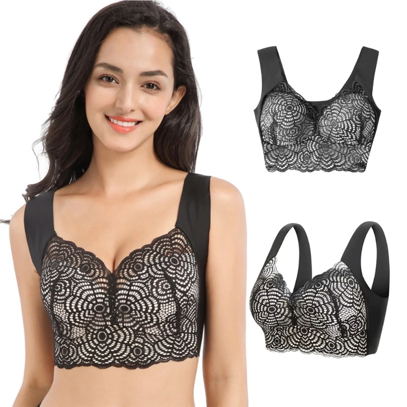 Women Sexy Lace Cut-Out Wireless Lift Up Bra Traceless Sports Bralette Padded Comfort Sleep Brassiere Underwear Top
Women Sexy Lace Cut-Out Wireless Lift Up Bra Traceless Sports Bralette Padded Comfort Sleep Brassiere Underwear Top
