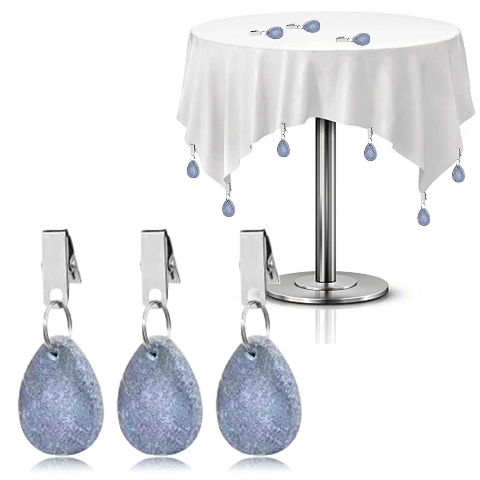 10pcs Teardrop Shape Heavy Duty Pendant Metal Clip Party Wedding Tablecloth Weight For Outdoor Table Marble Decorative Hanger
10pcs Teardrop Shape Heavy Duty Pendant Metal Clip Party Wedding Tablecloth Weight For Outdoor Table Marble Decorative Hanger