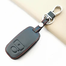 Leather Car Key Cover Cases For Toyota Raize Daihatsu Rocky Tanto 2020 2 Buttons Smart Remote Control Protector Cover
