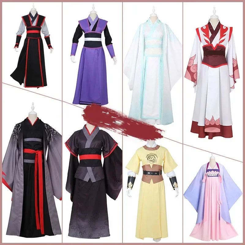 

Dao Mo To Shi Wei Wuxian Young/Lan Wangji/Jiang Cheng/Jiang Yanli Grandmaster of Demonic Cultivation Anime Cosplay Costume