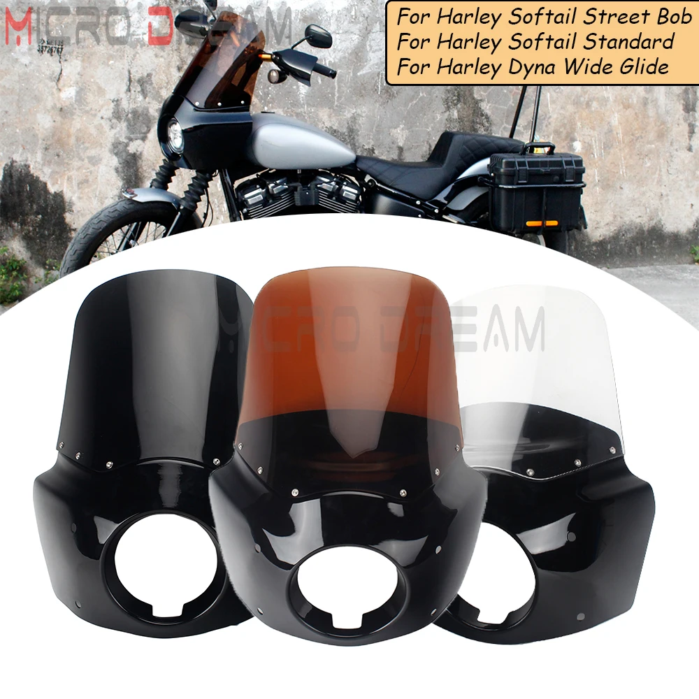 Motorcycle Headlight Fairing Replacement Windshield Cover Screen for Harley Softail Street Bob 114 FXBB FXBBS Standard FXST FXLR
Motorcycle Headlight Fairing Replacement Windshield Cover Screen for Harley Softail Street Bob 114 FXBB FXBBS Standard FXST FXLR