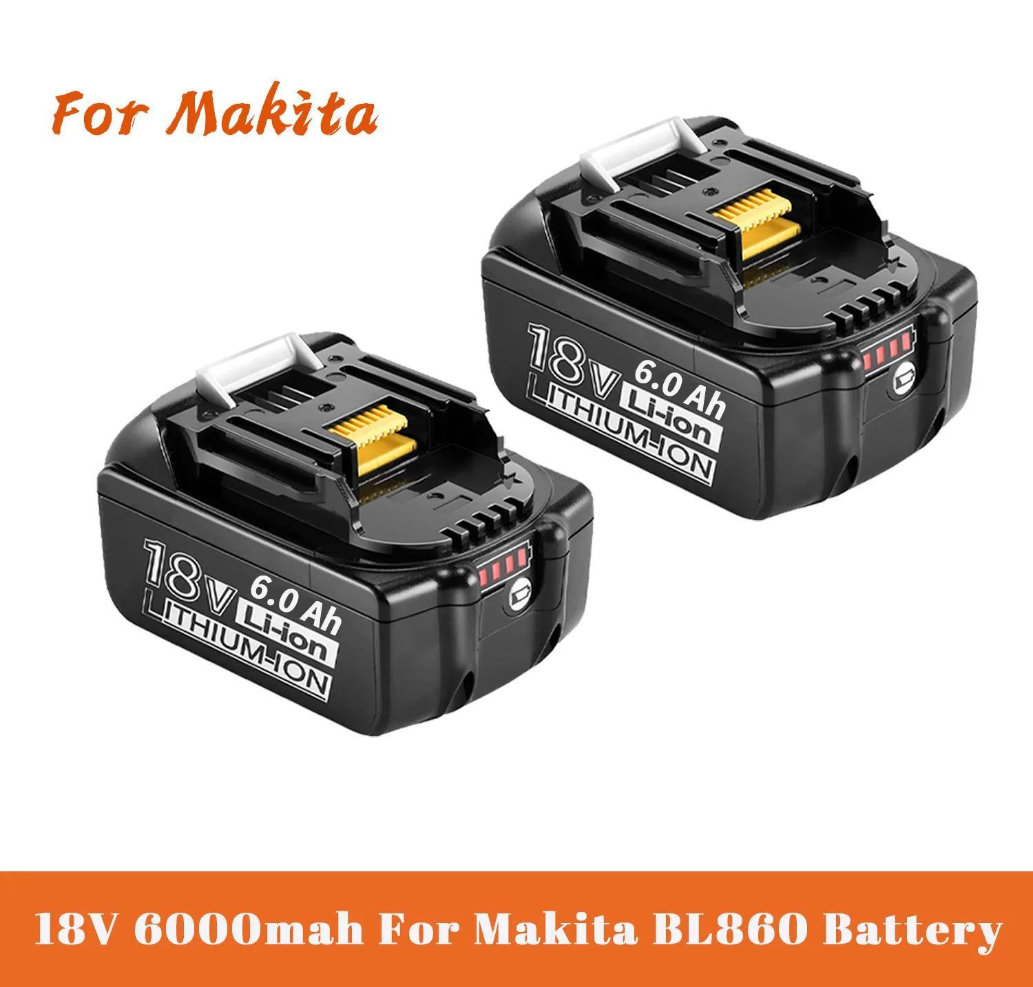18V 6.0Ah Battery BL1850 BL1860B BL1860 BL1840 LXT Lithium‑Ion For Makita 18V Power Tools BL1840B BL1830 194205-3 LXT-400
18V 6.0Ah Battery BL1850 BL1860B BL1860 BL1840 LXT Lithium‑Ion For Makita 18V Power Tools BL1840B BL1830 194205-3 LXT-400