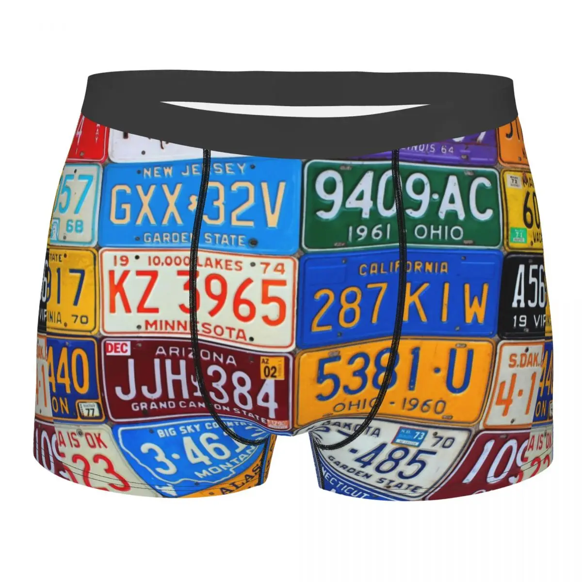 Men's Boxer Briefs Shorts Panties License Plates Of The USA Car Breathable Underwear Homme Humor Underpants
Men's Boxer Briefs Shorts Panties License Plates Of The USA Car Breathable Underwear Homme Humor Underpants