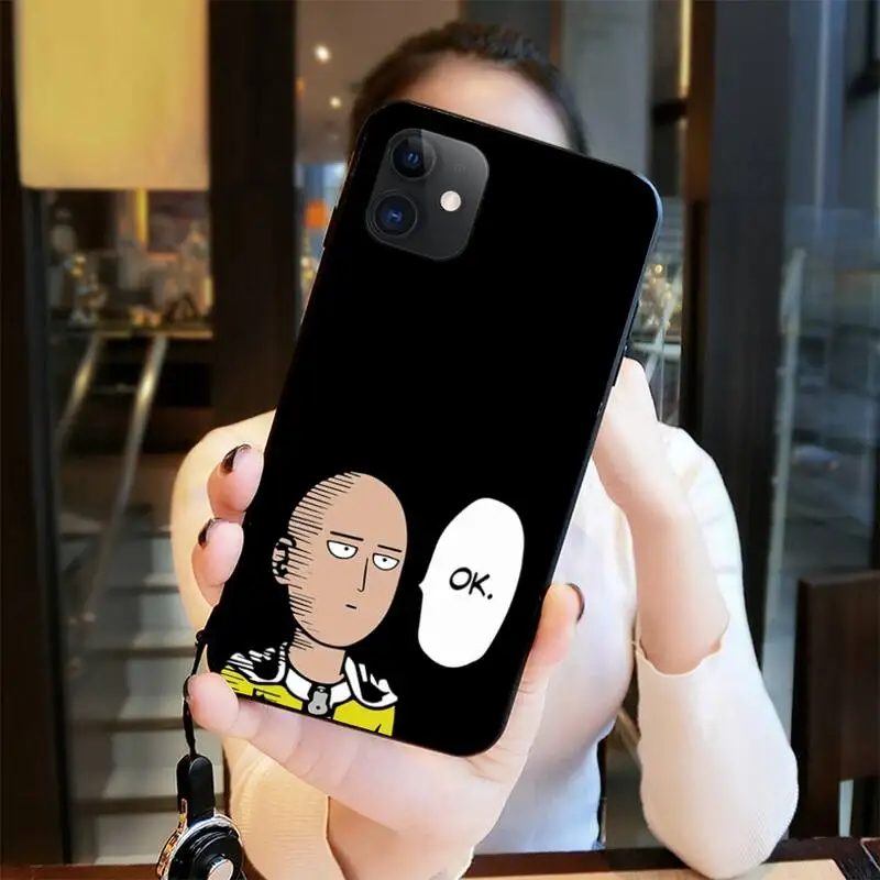 Чехол для телефона с аниме One Punch Man iphone 13 12 11 Pro Max Mini XS 8 7 Plus X SE 2020 XR | Мобильные