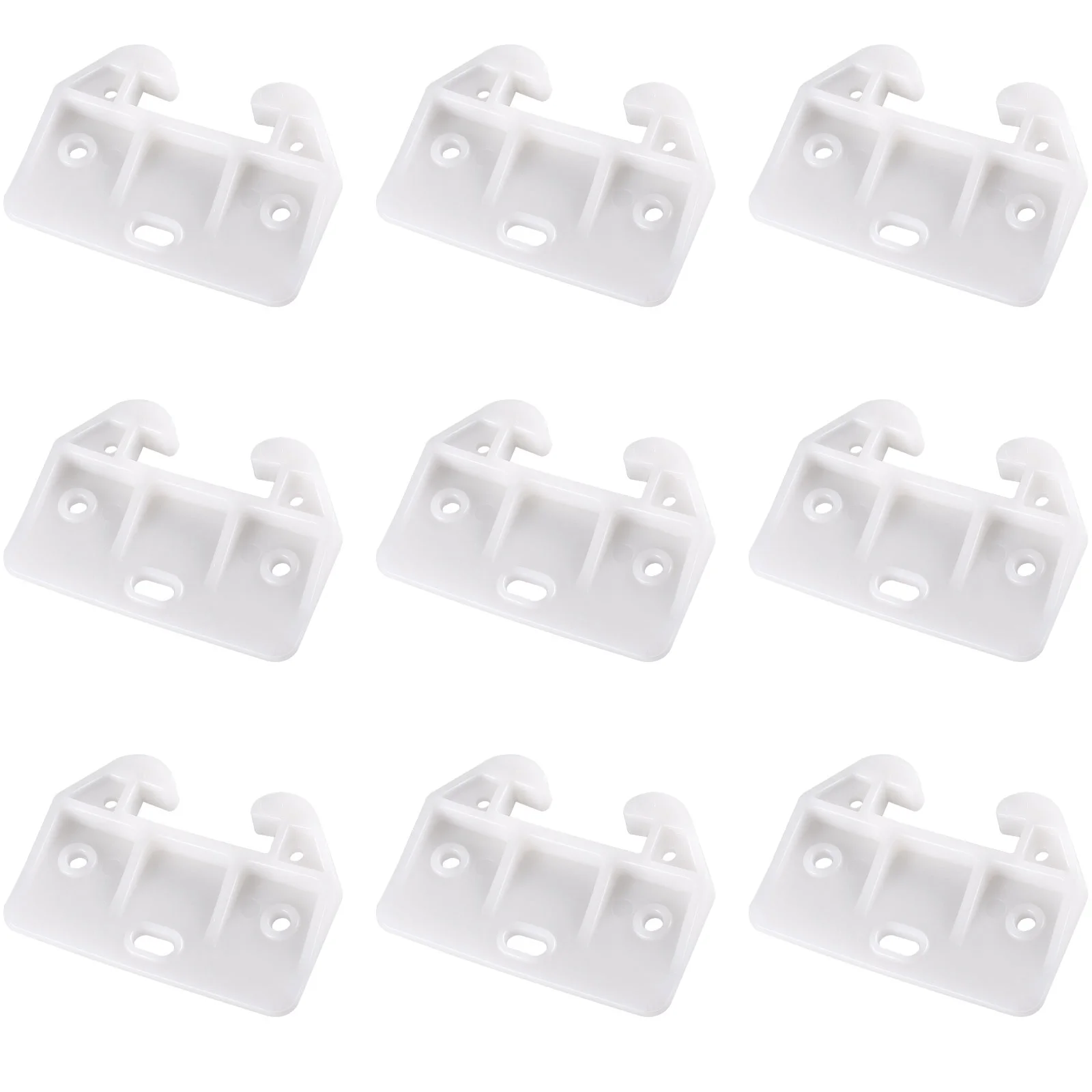 

10 Pcs Scroll Wheel Replacement Drawer Guides Plastic Hooks Table Cupboard Rail Dresser Wardrobe Track Drawers