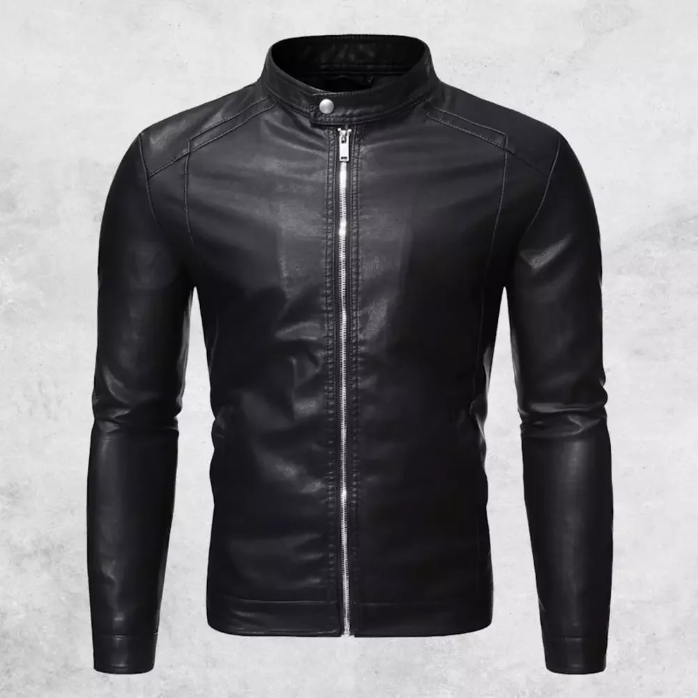 New2022 Motorcycle Windbreaker Zipper Closure Stand Collar Men Jacket Faux Leather Windproof Slim Motorcycle Jacket Outwear forP
New2022 Motorcycle Windbreaker Zipper Closure Stand Collar Men Jacket Faux Leather Windproof Slim Motorcycle Jacket Outwear forP