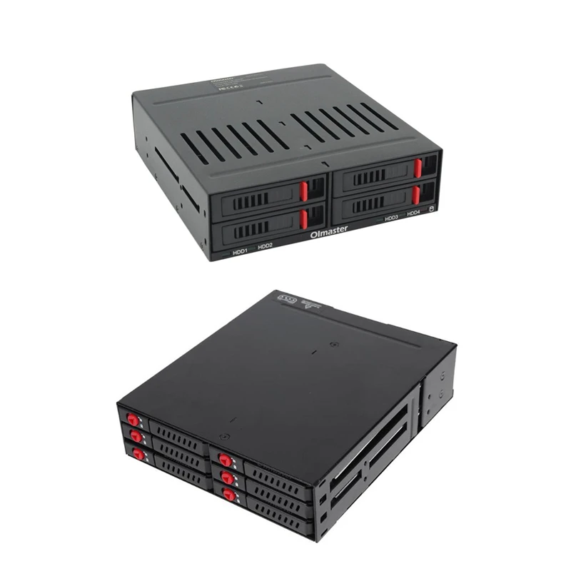 Oimaster 1 Set He-2006 4 Slots Sata Internal Rack 2.5 Inch Hard Drive Case Internal Mobile Rack With Led Indicator Built-In Fan
Oimaster 1 Set He-2006 4 Slots Sata Internal Rack 2.5 Inch Hard Drive Case Internal Mobile Rack With Led Indicator Built-In Fan