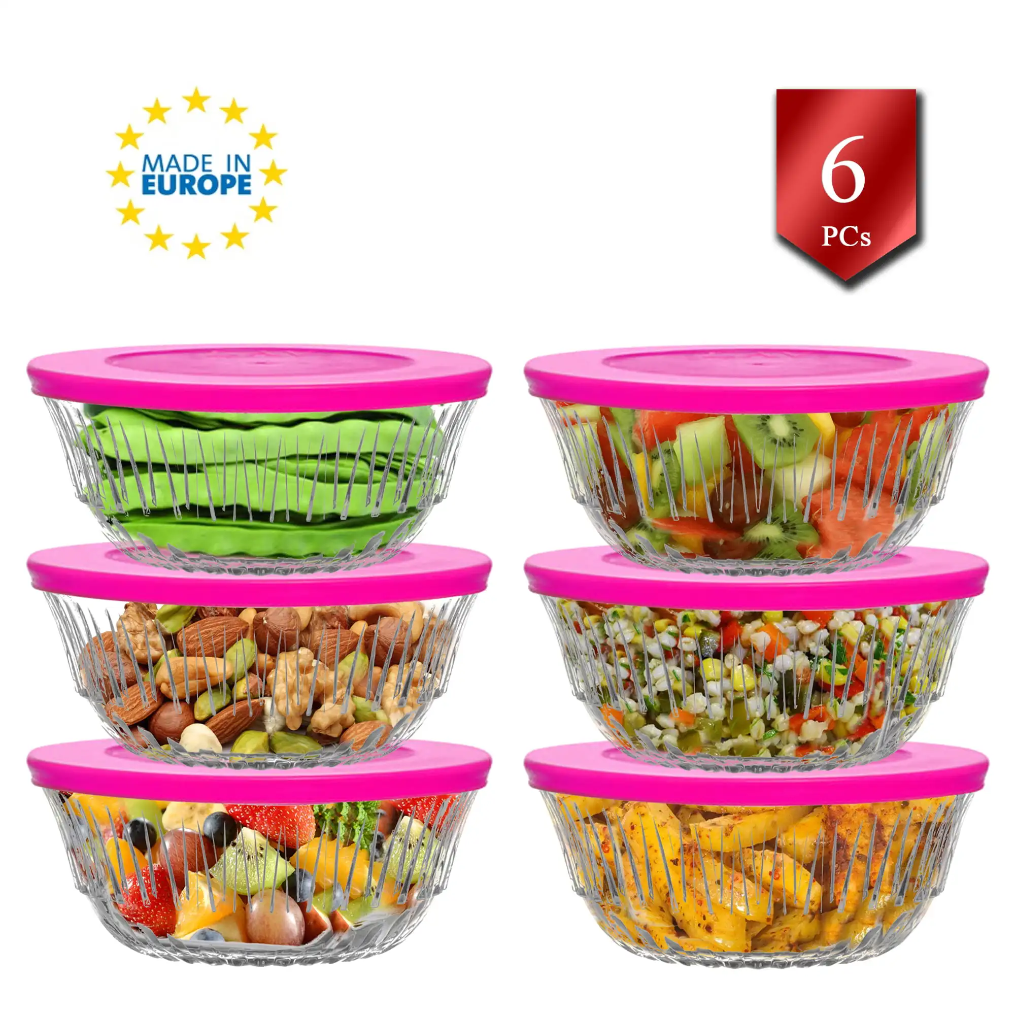Free Shipping Glass Food Storage Containers, Clear Glass Serving Bowls Set of 6, 11.7 oz
Free Shipping Glass Food Storage Containers, Clear Glass Serving Bowls Set of 6, 11.7 oz