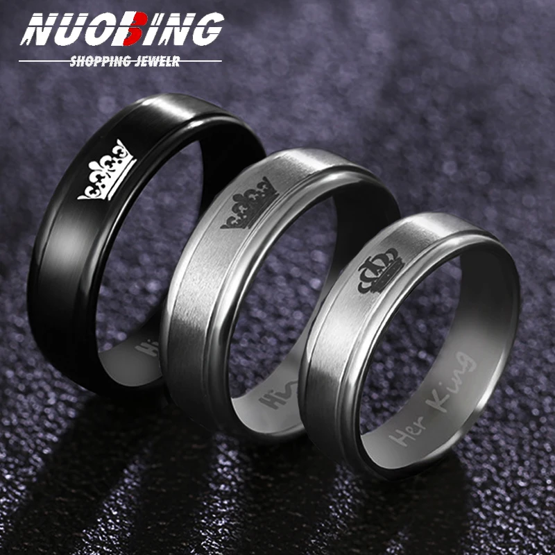 Black Silver Crown Double Step Stainless Steel Fashion Punk Men Women Wedding Engagement Ring Charm Gift
Black Silver Crown Double Step Stainless Steel Fashion Punk Men Women Wedding Engagement Ring Charm Gift